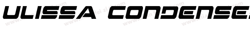 Ulissa Condensed字体转换